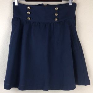 H&M Navy Nautical Skirt